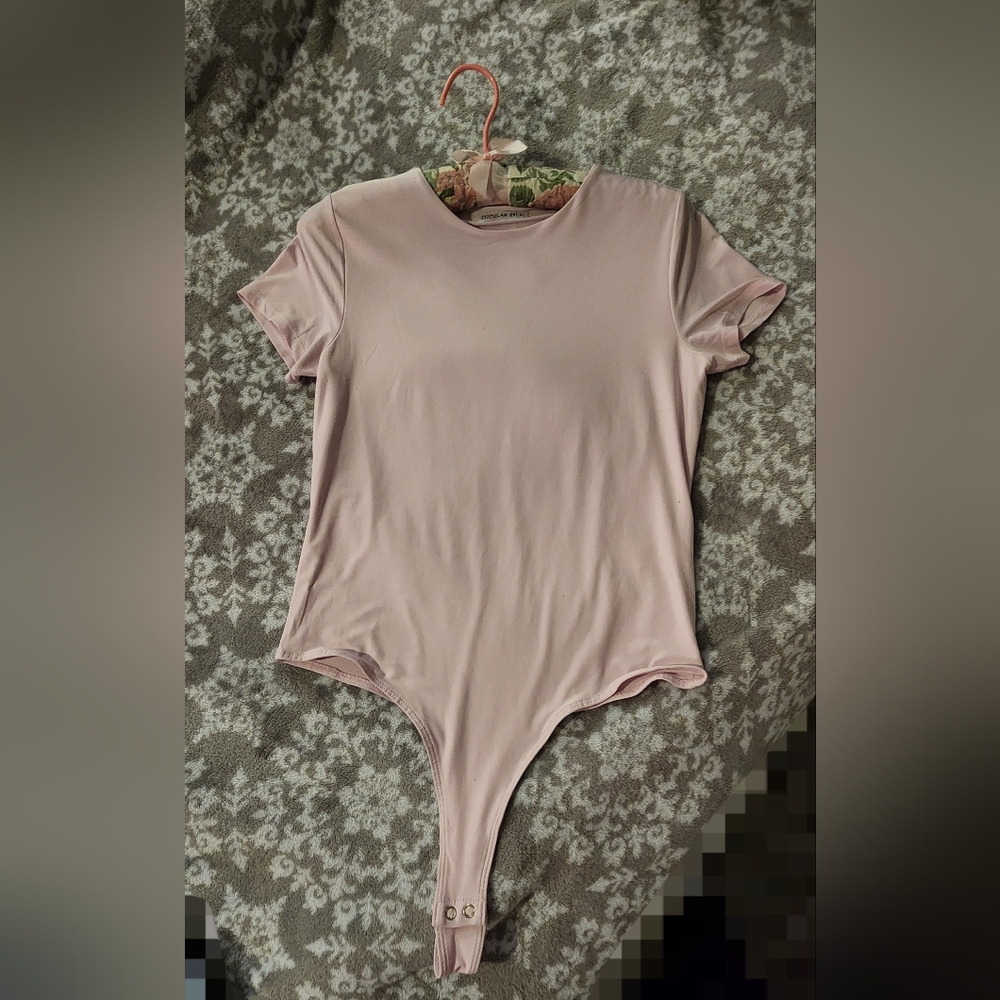 Pink Bodysuit Short sleeve Tee